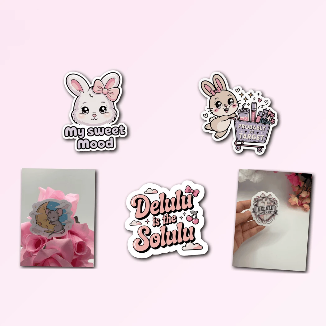5 Coquette Kawaii Sticker Pack