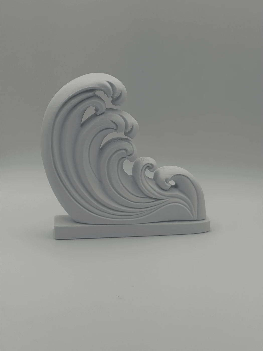 Ocean Wave Art Print Decor Sculpture