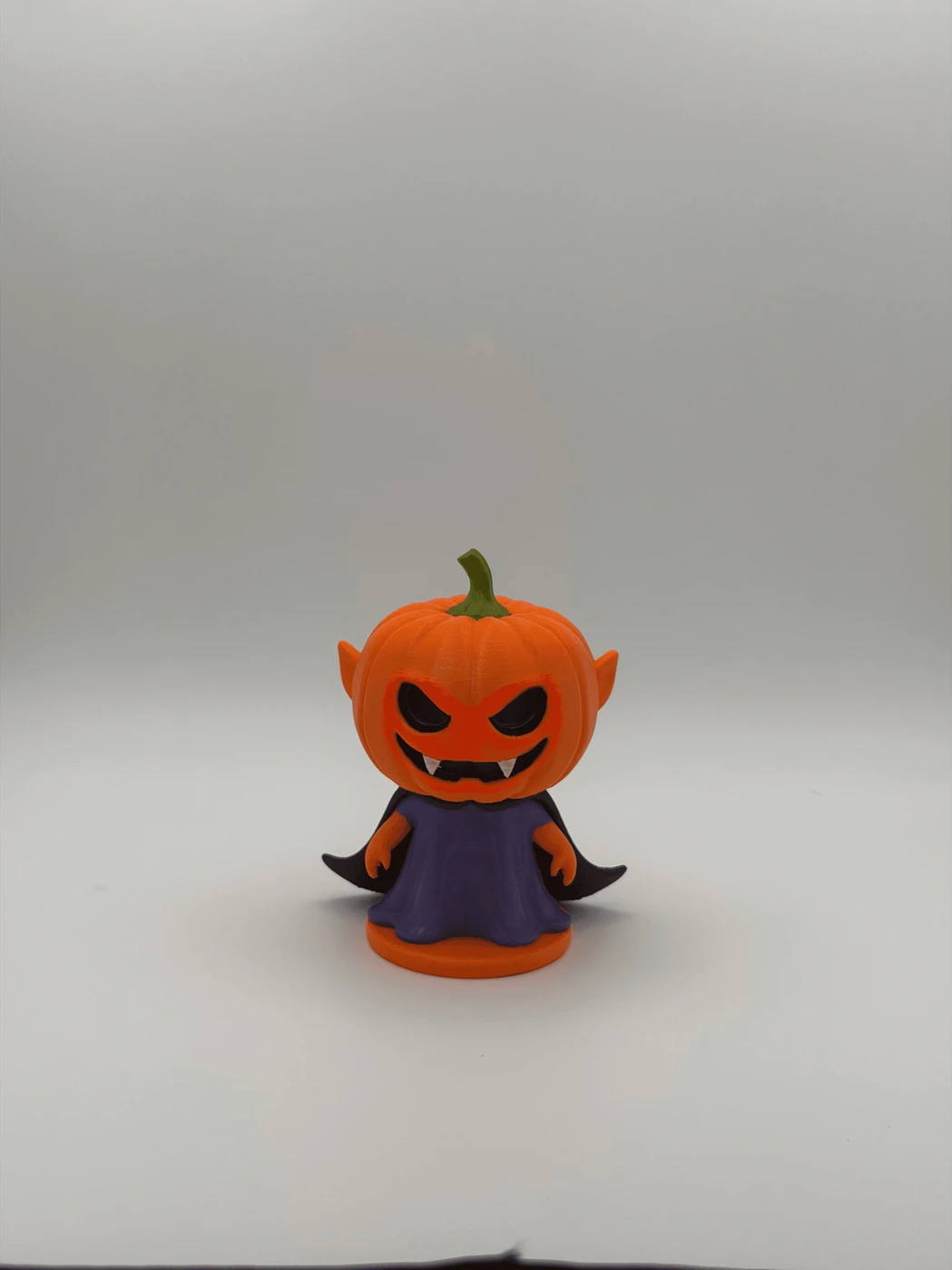 Pumpkin Vampire Figurine Halloween 3D Printed Decor