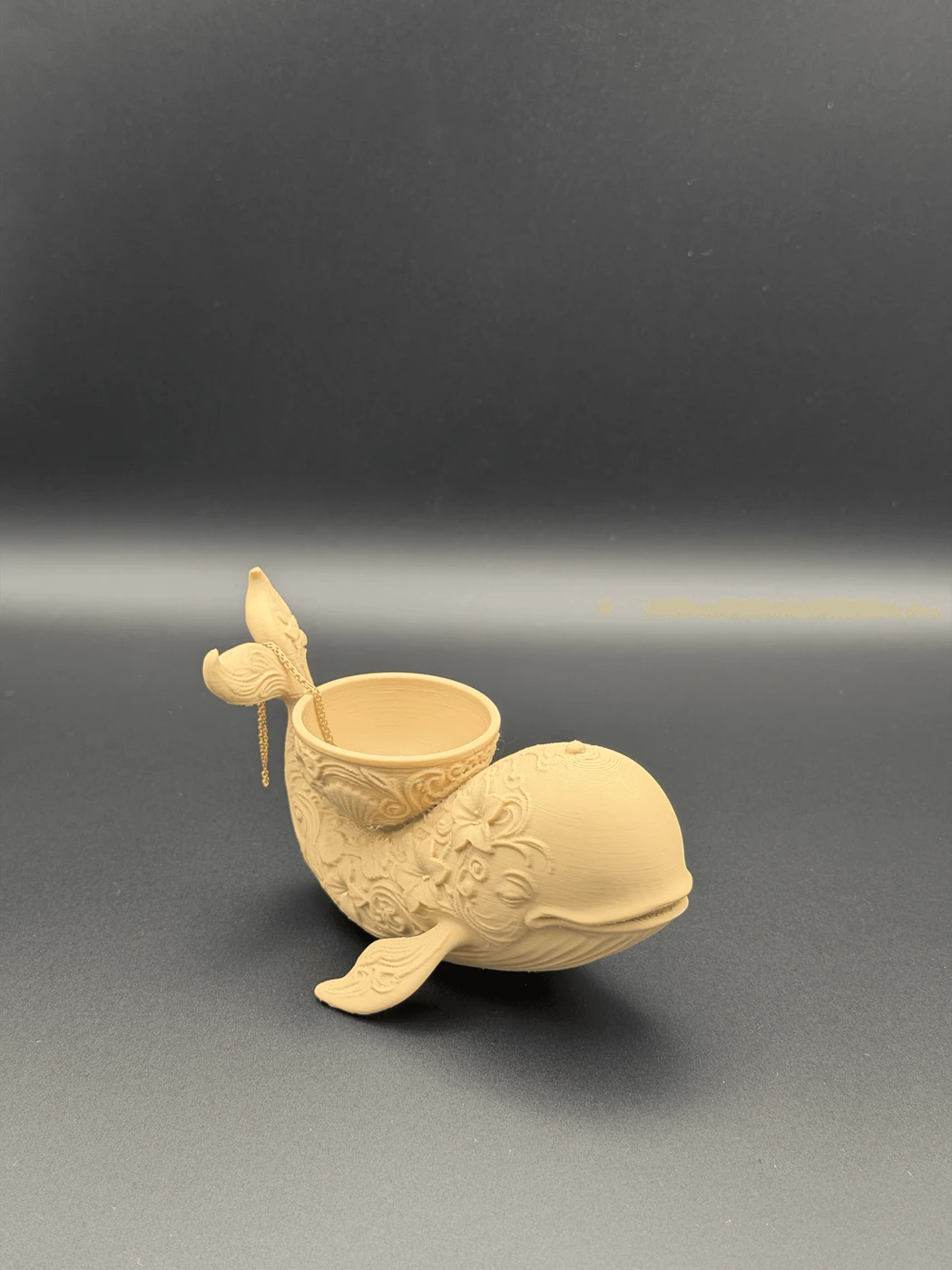 Whale Jewelry Holder Trinket Dish 3D Printed PLA