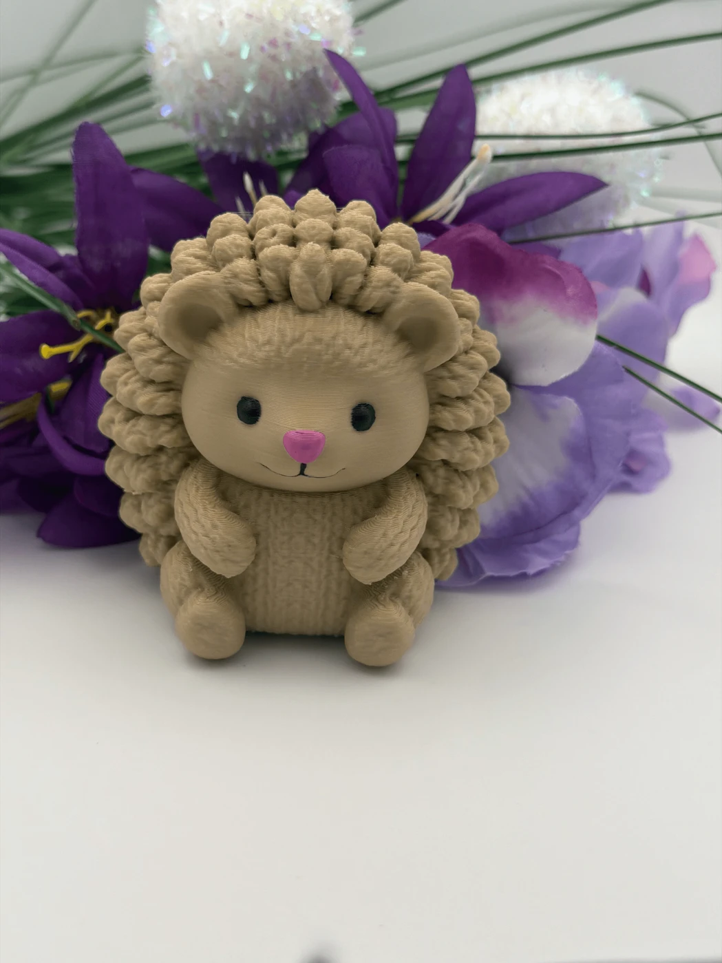 Cute Hedgehog - Hand-Painted 3D Printed Figurine