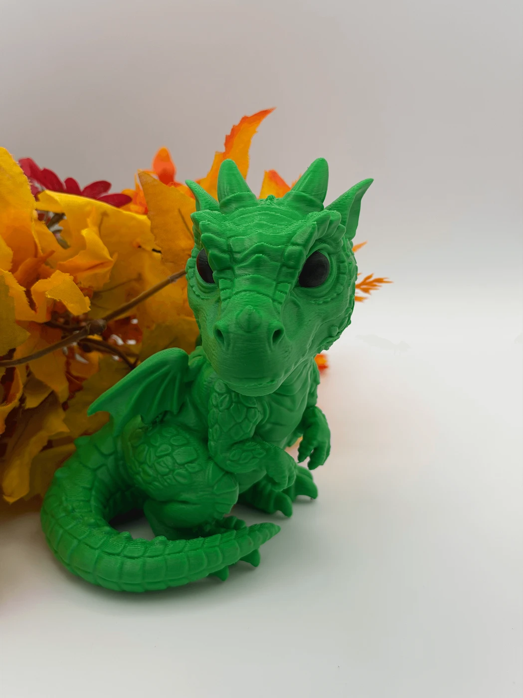 3D Printed Dragon Figurine - Decorative Dragon in Your Choice of Color