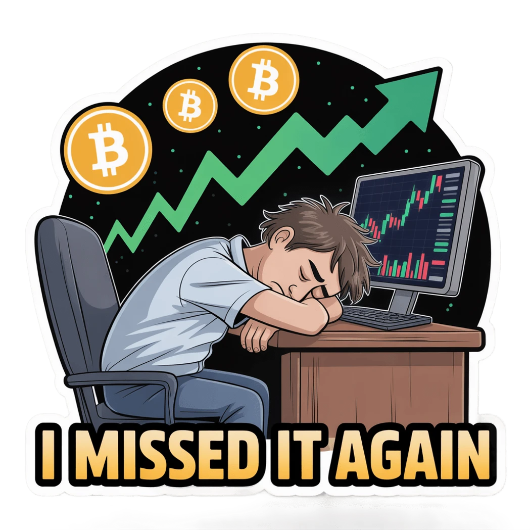 Funny Crypto Trader Vinyl Sticker