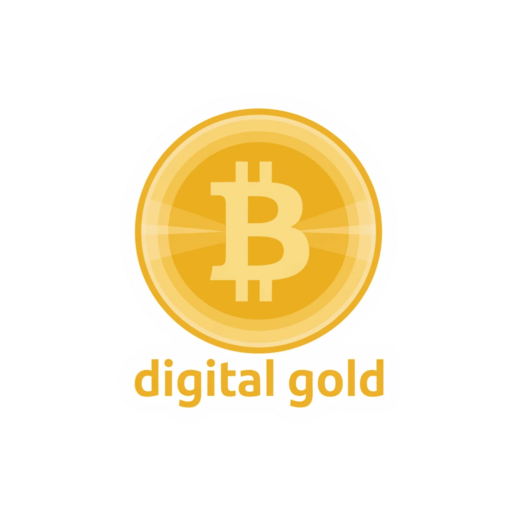 Bitcoin Digital Gold Vinyl Sticker