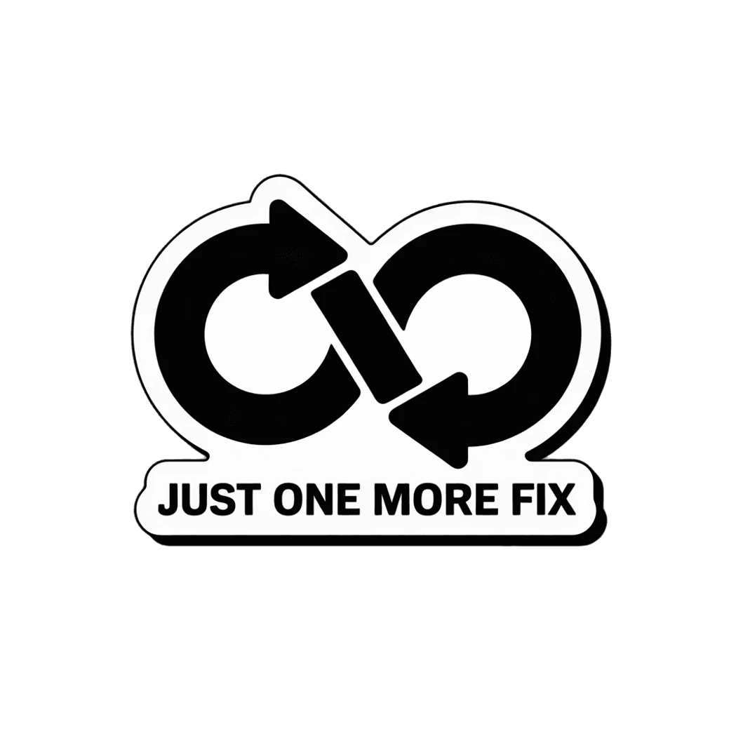 Infinity Loop Just One More Fix Sticker