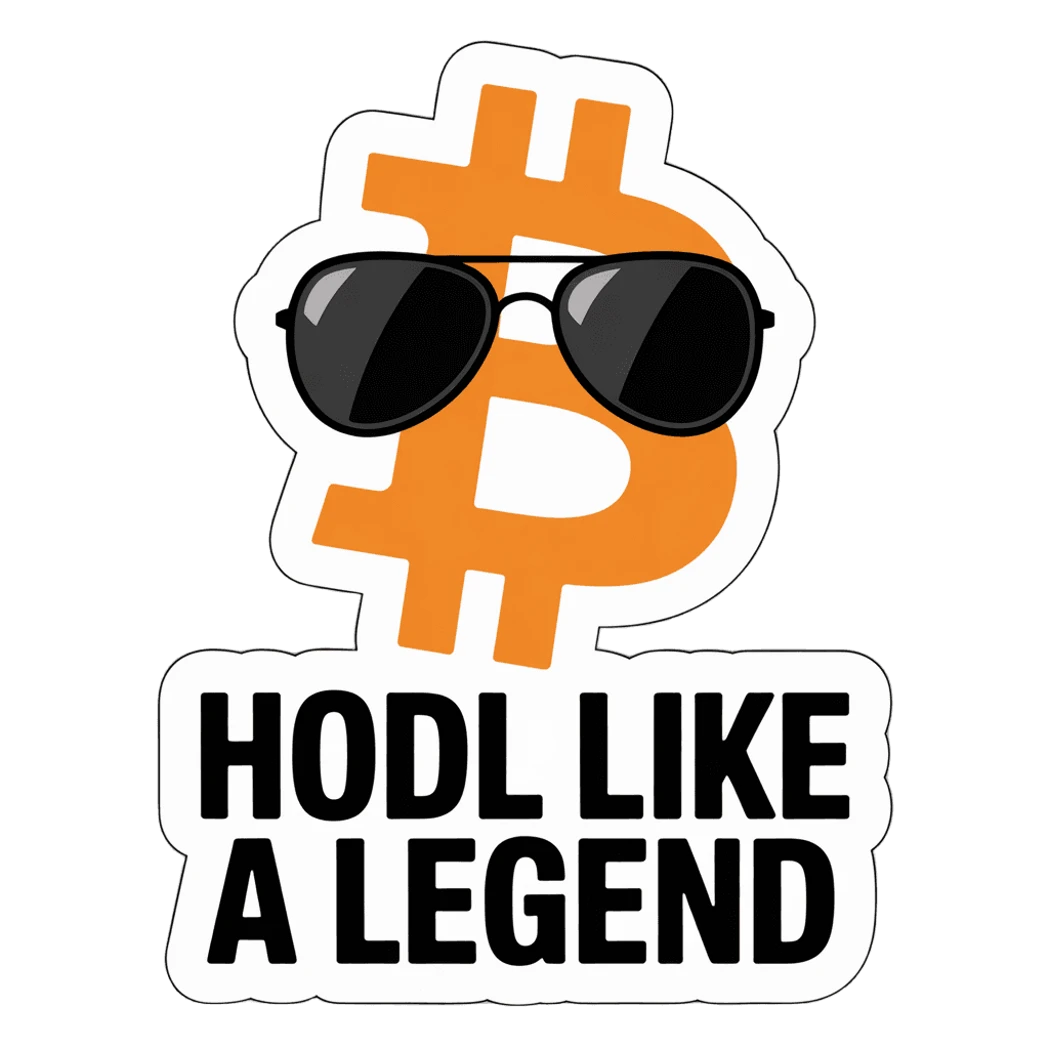 Bitcoin HODL Like a Legend Sticker