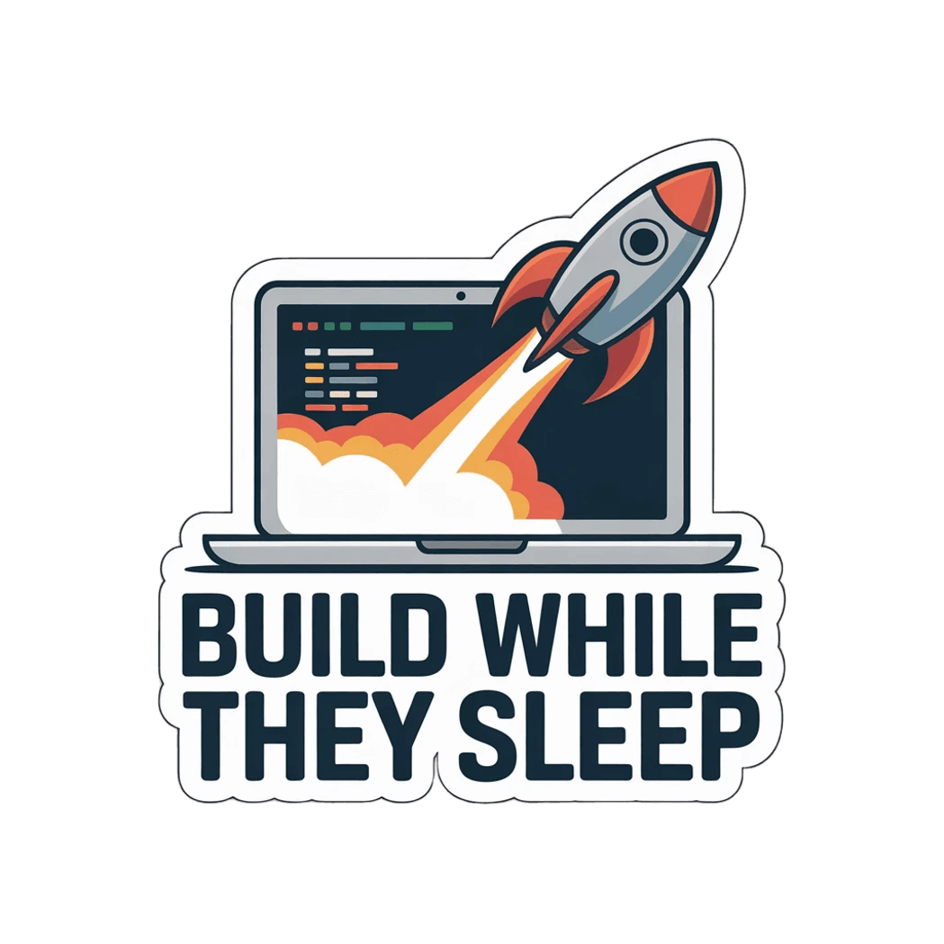 Motivational Rocket Launch Laptop Sticker