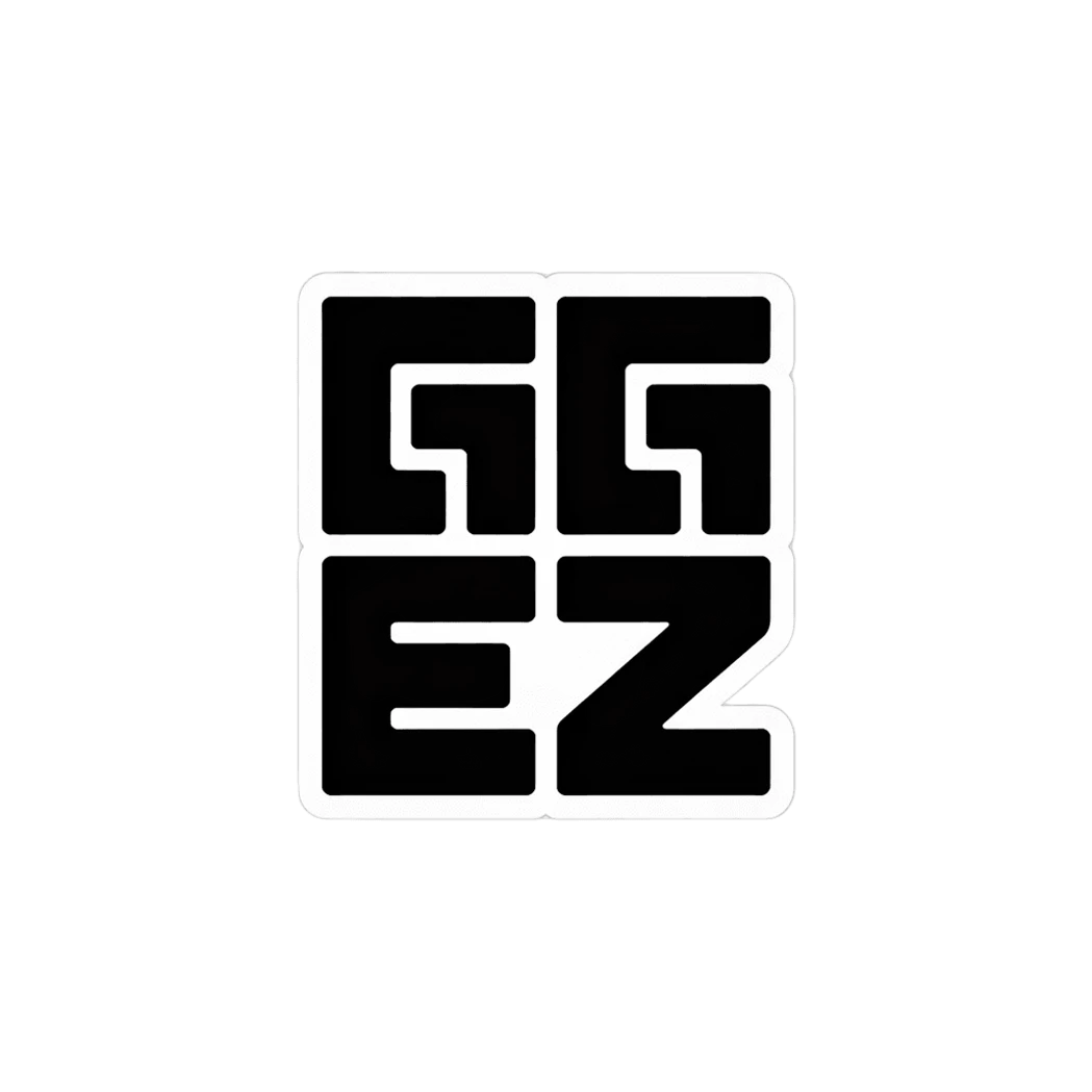 Bold Gamer GG EZ Sticker