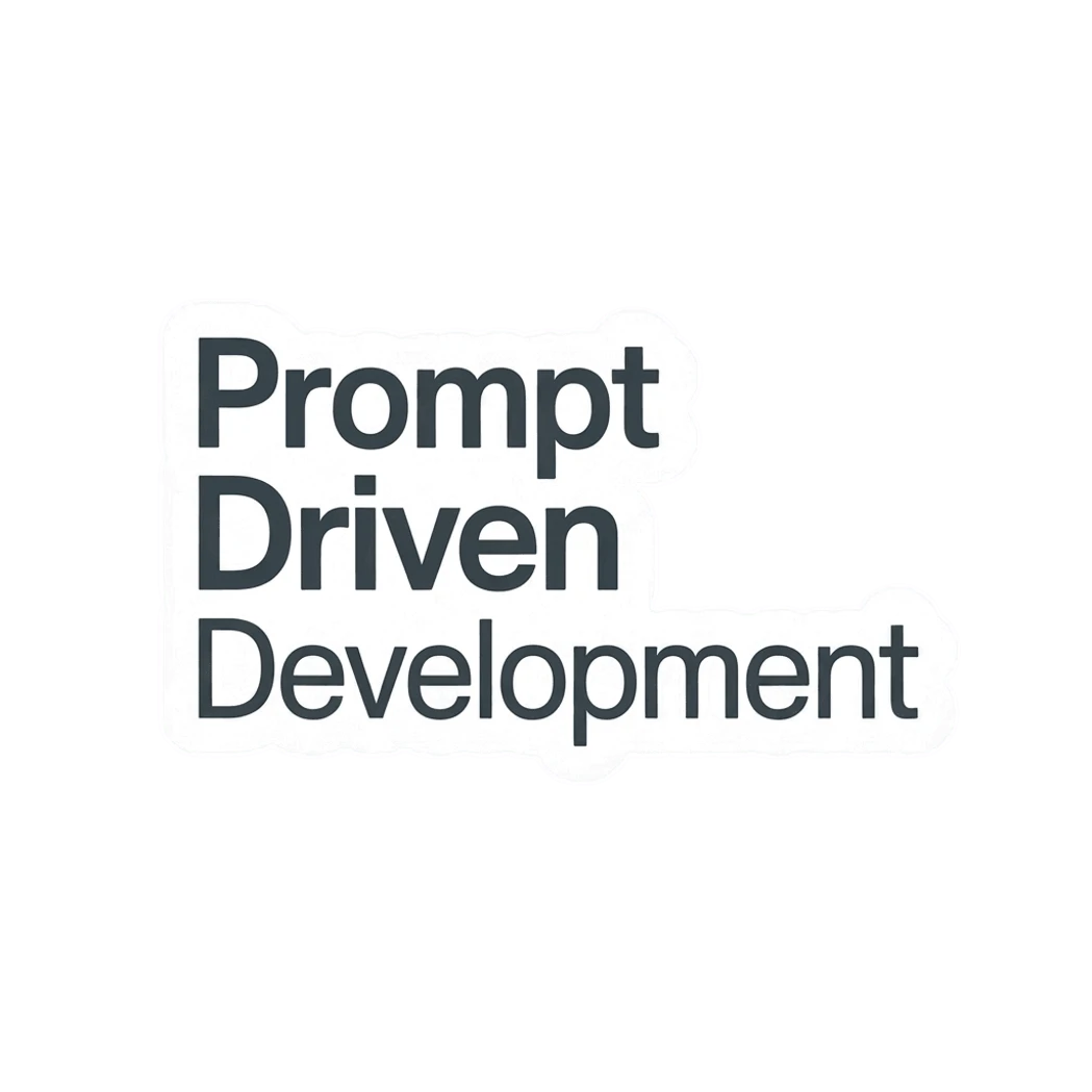 Prompt Driven Development Text Sticker