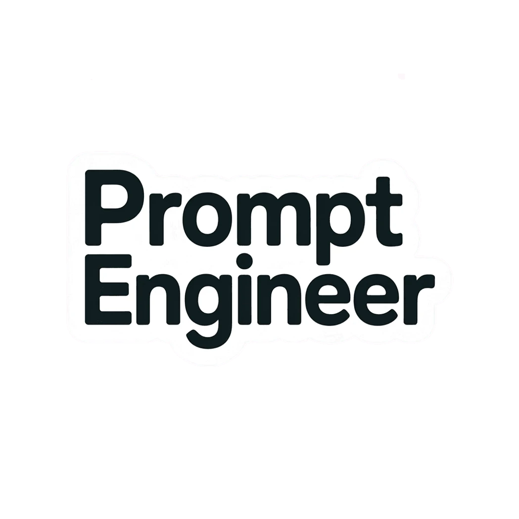 Bold Prompt Engineer Vinyl Sticker