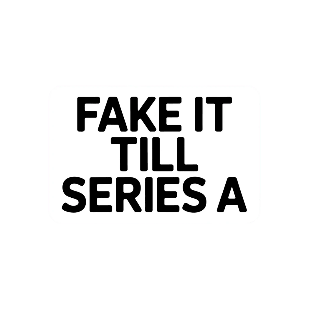 Motivational Startup Quote Vinyl Sticker