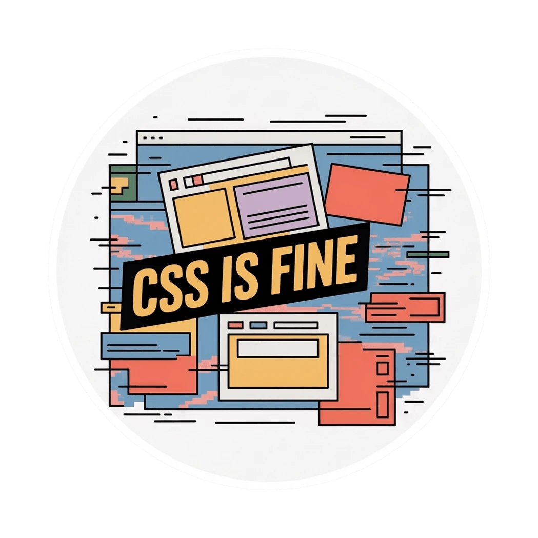 CSS Is Fine Web Developer Sticker