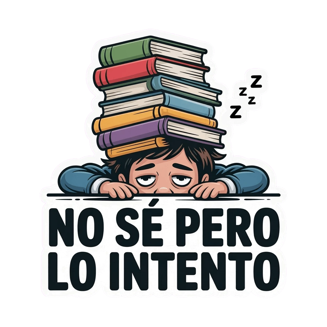 Funny Student Books Vinyl Sticker