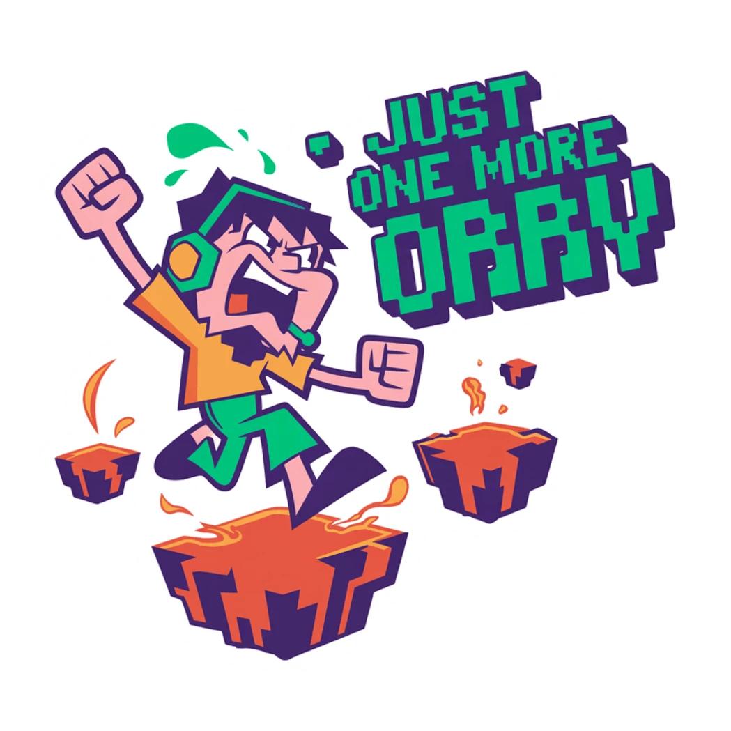 Just One More Obby Gamer Quote Vinyl Sticker