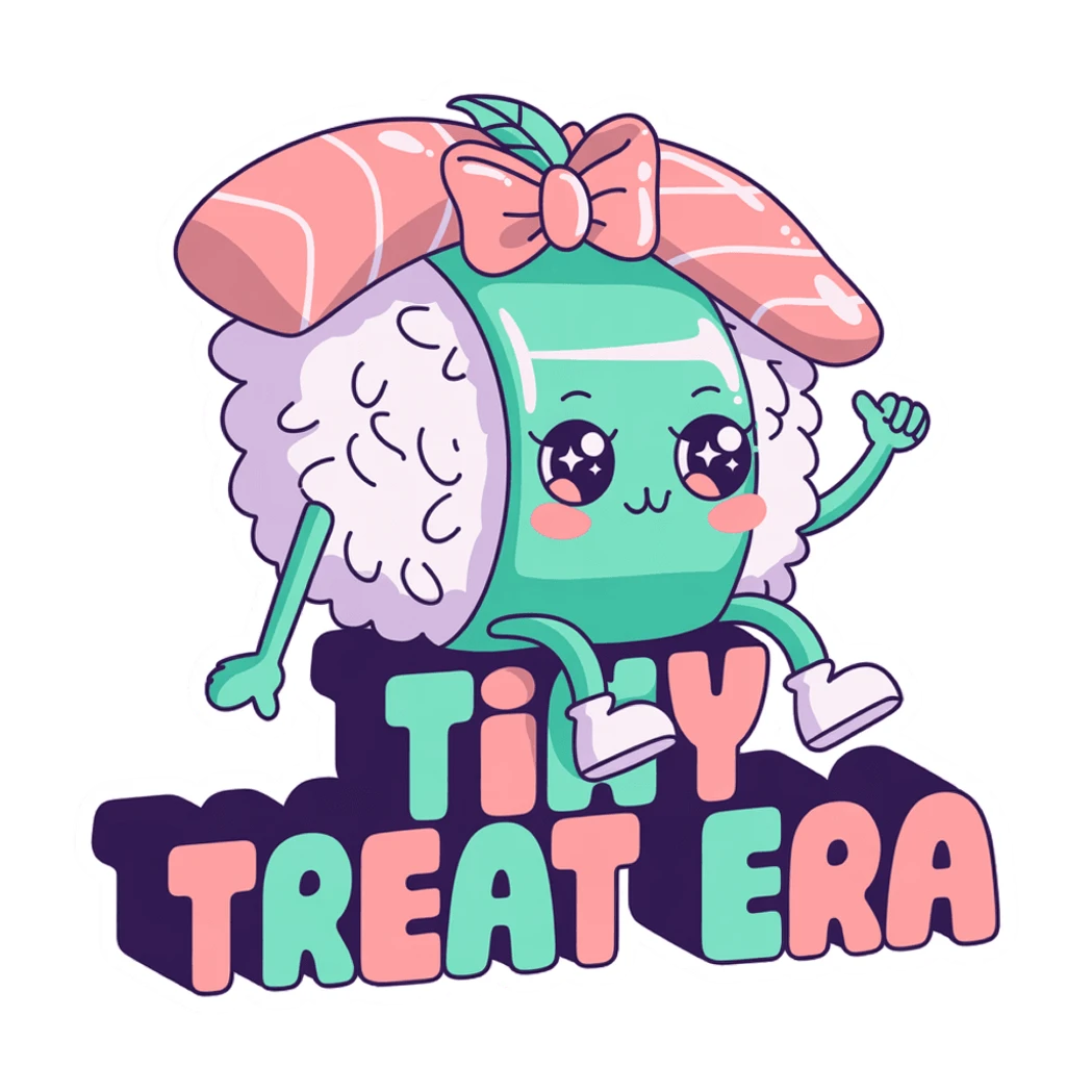 Kawaii Sushi Tiny Treat Era Vinyl Sticker