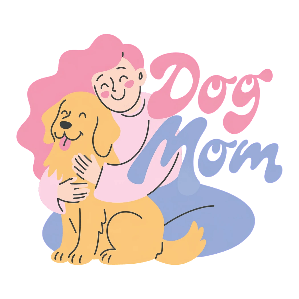 Cute Dog Mom Vinyl Sticker