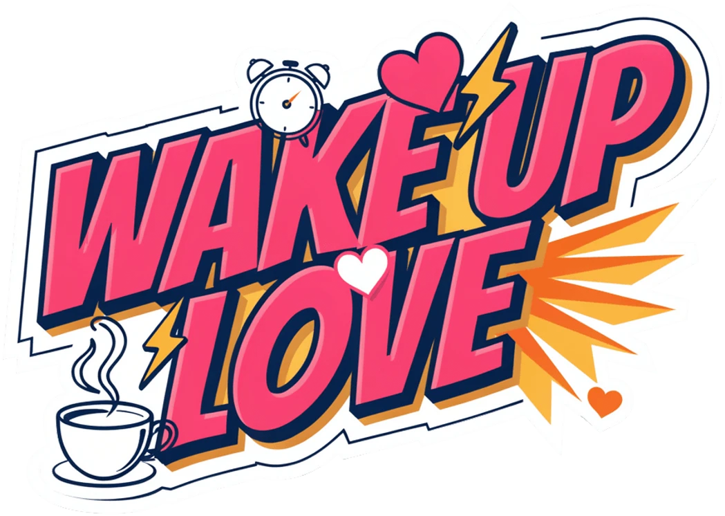 Wake Up Love Good Morning Quote Vinyl Sticker