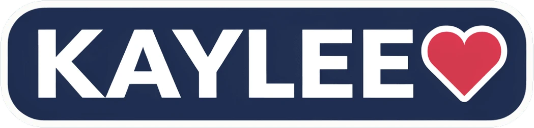 Kaylee Heart Car Decal Sticker for Girlfriend