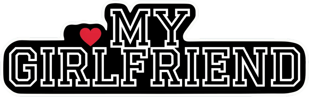 Girlfriend Sticker Varsity My Girlfriend Car Decal