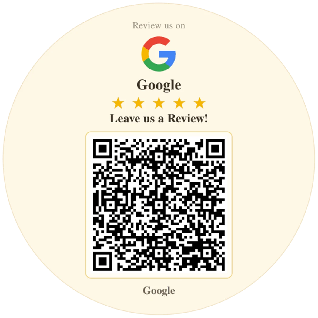Google Review QR Code Sticker, Custom Vinyl Waterproof