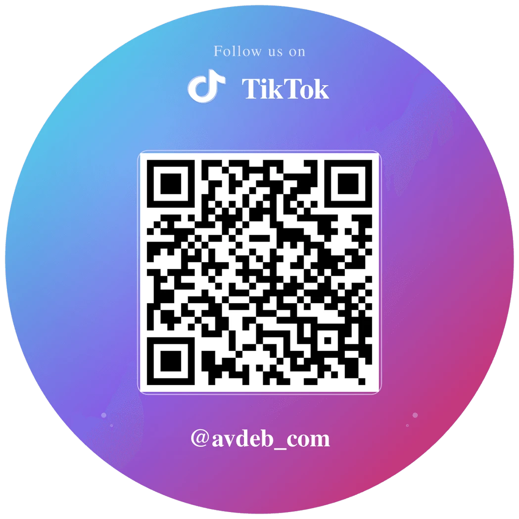Custom TikTok QR Code Sticker Vinyl