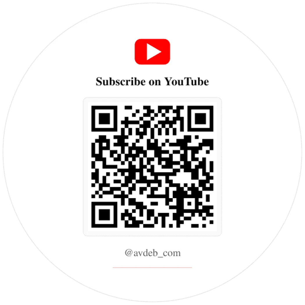 YouTube Subscribe QR Code Sticker, Custom Vinyl