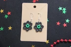 3D Printed Floral Dangle Earrings