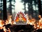 Funny Dog in Flames This Is Fine Sticker
