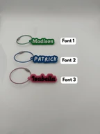 Personalized 3D Printed Name Tags: Water Bottle Tags, Backpack Tags,Gift Tags,Backpack Keychain