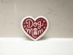 Heart-Shaped Dog Mom Vinyl Sticker
