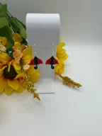3D Printed Colorful Umbrella Dangle Earrings
