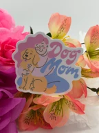 Cute Dog Mom Vinyl Sticker
