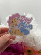 Cute Dog Mom Vinyl Sticker