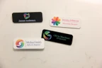 Personalized Acrylic Name Badge with Logo, Custom Office Name Tag, Full Color Employee Badge