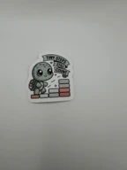 Cute Motivational Turtle Tiny Steps Still Count Sticker