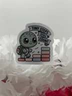 Cute Motivational Turtle Tiny Steps Still Count Sticker