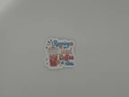 Running on Iced Coffee and Vibes Sticker