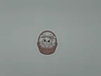Cute Bunny in Easter Basket Vinyl Sticker