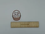 Cute Bunny in Easter Basket Vinyl Sticker