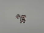 Cute Stay Strong Teddy Bear Motivational Vinyl Sticker