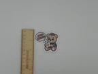 Cute Stay Strong Teddy Bear Motivational Vinyl Sticker
