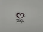 Messy but Meaningful Heart Vinyl Sticker