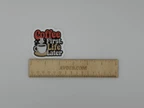 Coffee First Life Later Retro Quote Sticker