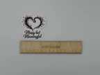 Messy but Meaningful Heart Vinyl Sticker