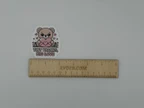 Cute Teddy Bear Tiny Thanks Big Love Sticker