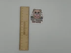 Cute Teddy Bear Tiny Thanks Big Love Sticker