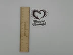 Messy but Meaningful Heart Vinyl Sticker