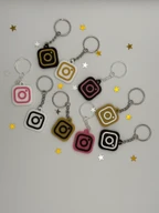 Custom Instagram NFC Keychain 3D Printed Tap to Share