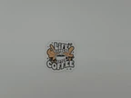Life Happens After Coffee Retro Quote Sticker