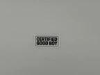 Certified Good Boy Text Vinyl Sticker